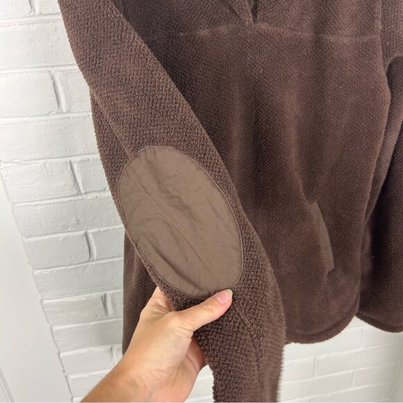NWT Thread & Supply Brown Sherpa Pullover Jacket Size S - Picture 5 of 11